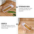 Cabilock Flatware Tray with Lid, Kitchen Drawer Organizer with Lid and Drainer, Plastic Cutlery Tray and Storage