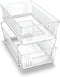 Madesmart 2-Tier Plastic Multipurpose Organizer with Divided Slide-Out Storage Bins for Under Sink and Cabinet