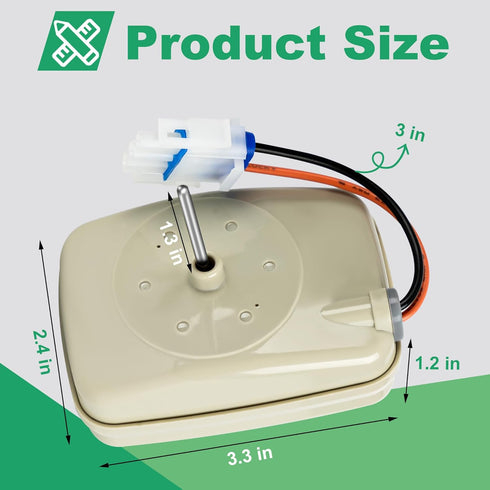 Romalon Upgraded WR60X10141 Refrigerator Evaporator Fan Motor, Compatible with GE & Hotpoint Refrigerators