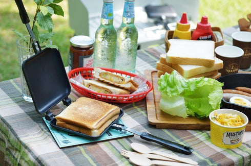 Yoshikawa Hotsandmaker SJ1681, Japanese Sandwich Maker for Outdoor Camping