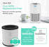 Air Purifier Replacement Filter for D09 Air Cleaner, 3-in-1 True H13 HEPA Filter, 1 Pack