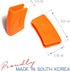TECHEF - Silicone Pot Holders/Pinch Grips/Oven Mitts - Orange, Set of 2, Made in Korea