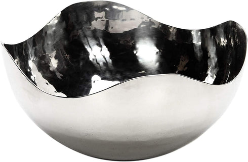 Hosley 5.75 Inch Diameter Silver Finish Metal Bowl, Ideal for Potpourri, LED Candles, Weddings, Center Pieces