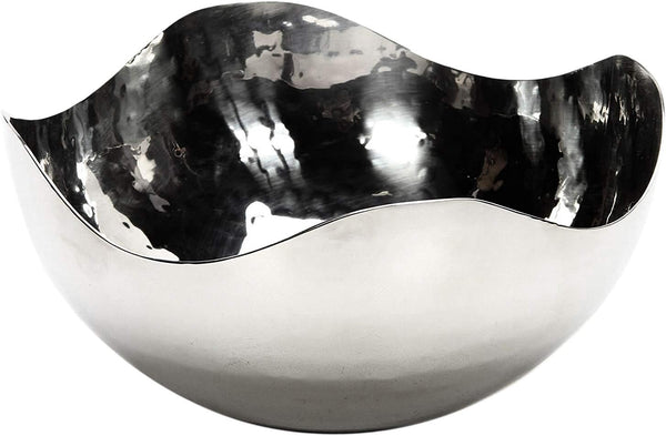 Hosley 5.75 Inch Diameter Silver Finish Metal Bowl, Ideal for Potpourri, LED Candles, Weddings, Center Pieces