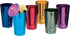 ALUMINUM TUMBLERS Retro Jewel Aluminum Colored Tumblers, Set of 6, Multicolor