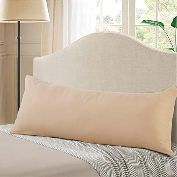 EVOLIVE Ultra Soft Microfiber Body Pillow Cover, 21"x54" with Hidden Zipper Closure, Taupe