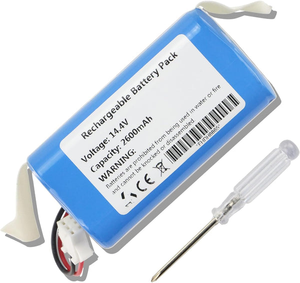 MULS 2600mAh Battery Replacement for Tikom L9000, L8000, G8000 Robot Vacuum Cleaner, Yeedi K600, K650, K680, K700 14.4V