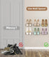 6PCS, Wall Mounted Shoe Rack with Sticky Hanging Strips, Metal Wall Shoe Storage, Hanging Shoe Organizer