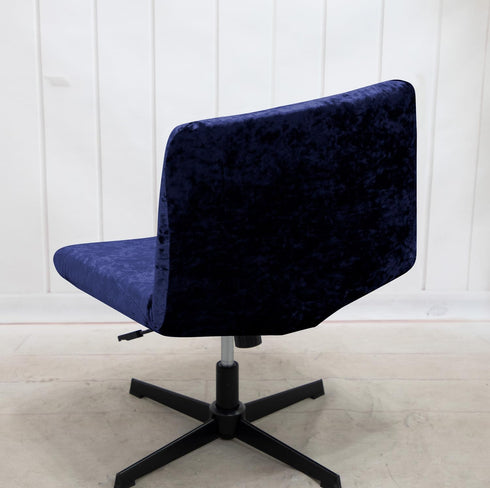 Acoolser Armless Chair Slipcover Criss Cross Accent Mid Back Wide Seat Swivel Task Chair Protector Stretch Removable
