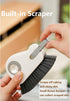 Groove Cleaning Brush, 2 In 1 Grout Cleaner Tool with Hard Bristle for Sliding Door Track and Window Sill