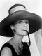 Audrey Hepburn in Summer Hat Art Print Poster - 12x16 Wall Decor, Made in The USA