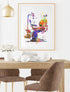 Dignovel Studios 8X10 Unframed Dentist Chair Art Print, Dental Tools Medical Wall Decor