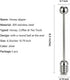 Honey and Syrup Dipper Stick Server, 304 Stainless Steel Wand for Honey Pot, 6.3 Inch