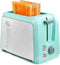 Holstein Housewares 2-Slice Toaster, Mint/Stainless Steel with 7 Browning Control Settings, Great for Toasting