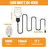 500W Kardeep Bird Bath Heater, Cast Aluminum Submergible Stock Tank Heater De-icer Thermostatic Control Chicken Water