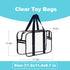 Ycchensying Game(1, Clear Toy Storage Bag with Zipper - Organizing Bags for Home Travel with Handles - for Building