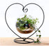 Heart-Shaped Ornament Display Stand by Archi, Iron Pothook Stand for Hanging Glass Terrarium (Heart-1)