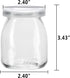 Encheng 7 oz 40 Pack Glass Yogurt Container With Lids, Clear Glass Jars With Lids(PE),Replacement Glass Pudding Yogurt