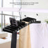 Haofy Storage Organizer, Tie Belt Scarf Rack Organizer for Womens and Mens Ties, Belts, Scarves, Sunglasses, Watches, Sturdy Plastic Closet Wardrobe(black) by Haofy
