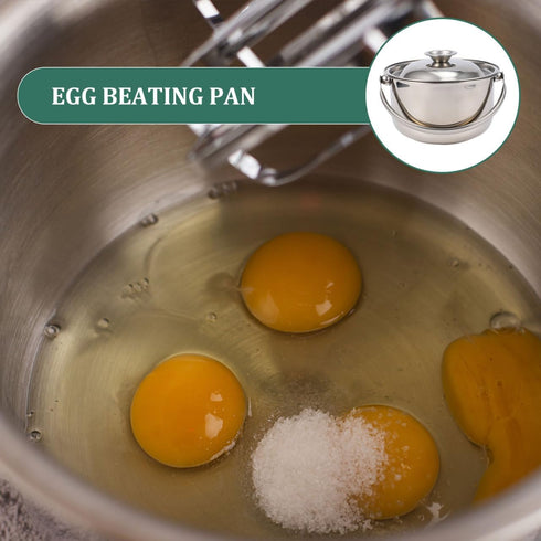 Stainless Steel Cooking Bowl Pasta Pan with Lids, Italian Pasta Cooking Pot, Egg Mixing Bowls, Sauce Pot with Lid,