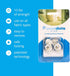 DuvetComforter Strong Magnetic Fasteners with Key (Comforter GripsDuvet Cover ClipsMagnetic Duvet ClipDuvet Donuts (1 Set or 4 - Enough for 1 Bed)), Clear by Duvet Dotz