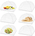 (6 Pack) Pop-Up Picnic Mesh Food Covers Tent Umbrella for Outdoors, Reusable and Collapsible