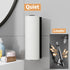 Paper Towel Holder Under Cabinet, Stainless Steel, Wall Mount, Black Adhesive Paper Roll Holder for Kitchen
