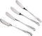 Zelta Stainless Steel Spreaders in Silver, Packs of 4