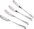 Zelta Stainless Steel Spreaders in Silver, Packs of 4