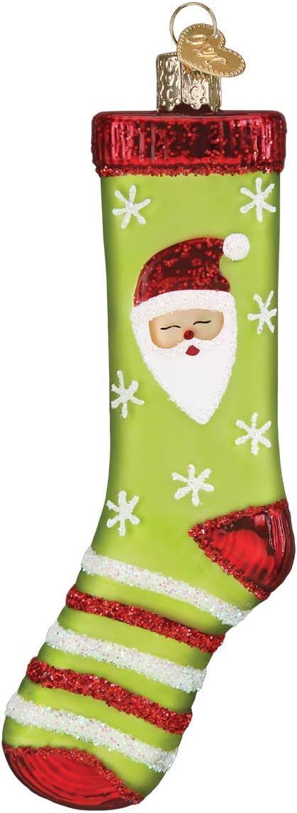 Old World Christmas Glass Blown Ornaments for Christmas Tree, Christmas Sock