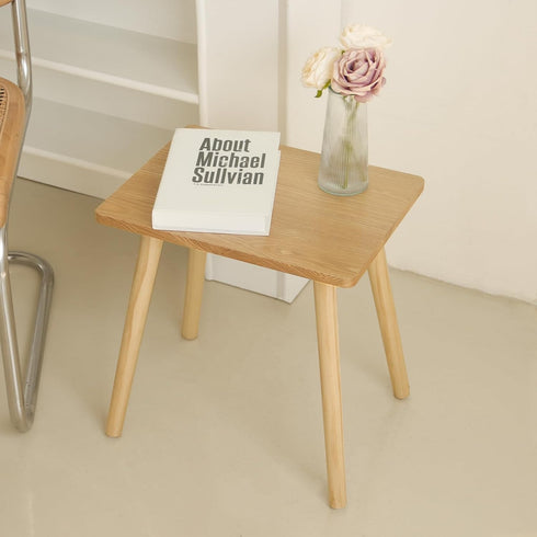 AWASEN Side Table, Small End Accent Table for Living Room Bedroom Office Small Spaces, Modern Wood Side Table