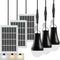 Dusk to Dawn Solar Light Bulbs Waterproof, Rechargeable Chicken Coop Light with