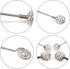 Honbay 4PCS Albumen Stainless Steel Honey Dipper Sticks Honey Spoon Dippers Stir Sticks Mixing Spoon for Honey Melted