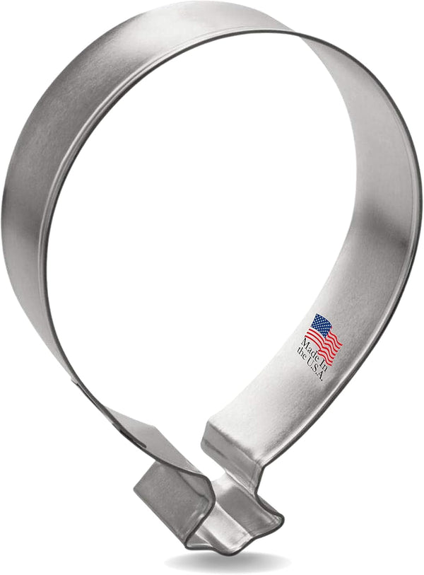 Zebra Face Cookie Cutter 4 Inch - Made in the USA, Foose Cookie Cutters Tin Plated Steel Zebra Face Mold