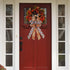 Large Fall Pumpkin Bow for Wreath, White Black Buffalo Plaid for Indoor Outdoor Decoration