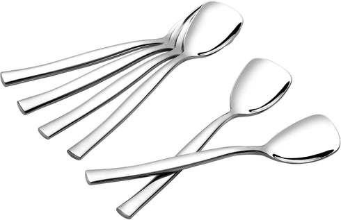 12 Pieces Stainless Steel Dessert Ice Cream Spoons, 5.55 Inch Shovel Spoon