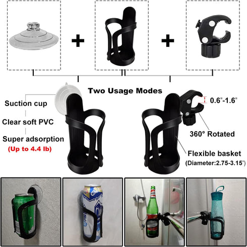 Beer Can Bottle Holder, Shower Drink Holder for Canned Beer, Wall Suction Up Holder, Shower Accessories