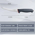 DELFINA 6 Inch Boning Knife for Meat Cutting, Semi-flexible Curved Blade, Premium Stainless for Kitchen
