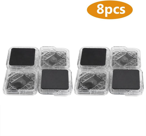 Estink Furniture Bed Risers, 8Pcs/Set Non-Slip Stackable Furniture Leg Pad Protectors for Table Desk Bed Sofa Chairs