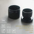 Elegant Black Porcelain Butter Keeper Crock with Water Line for Soft Butter