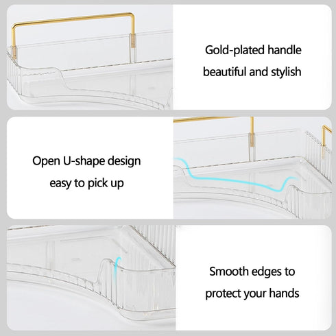3-Tier Counter Countertop shuang qing Corner Bathroom Organizer Storage Shelf for Makeup, Perfume & Skincare