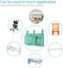 Bseash Bunk Bed Organizer, Bedside Caddy Hanging Storage Bag with 8 Pockets for College Dorm Rooms, Light Green