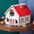 Gingerbread House Cookie Cutter Set, 3D Stainless Steel Biscuit Cutter Mold Including Christmas Tree, Snowman,