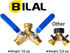 BILAL 2 Garden Hose Splitter Way Heavy Duty, Brass Faucet Adapter With Long Handle For Gardening Water Hose Shut Off