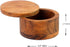 Kaizen Casa Acacia Wood Salt or Spice Box with Swivel Cover, Perfect for Keeping Seasonings Close at Hand