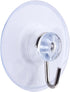 20 Pack Clear Plastic Strong Suction Cups with Removable Hook, 7/8" Diameter