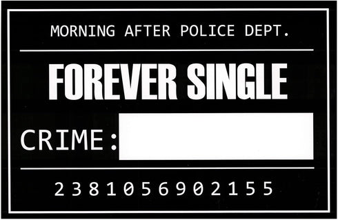 BLUE PANDA 25 Pack Bachelorette Mugshot Signs with Height Chart - Party Decorations
