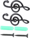 2pcs Music Decor Coat Hook, Wall Mount Guitar Hangers, Decorative Towel Hooks for Hats, Robes, and Purses, Iron Metal
