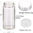SWOMMOLY 3 Tier Spice Rack Organizer with 24 Empty Round Spice Jars, 396 Spice Labels, Funnel and Chalk Marker