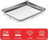 Baking Sheet, Zacfton Stainless Steel Cookie Sheet Baking Pan Tray for Toaster Oven Size 9 x 7 x 1 Inch, Non Toxic & Healthy, Mirror Finish & Easy Clean, Dishwasher Safe by Zacfton